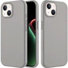 Apple iPhone 14 Uyumlu Kılıf Zebana Içi Kadife Silinebilir Lansman Kılıf Bej
