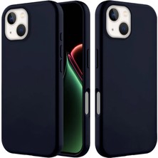 Apple iPhone 15 Uyumlu Kılıf Zebana Içi Kadife Silinebilir Lansman Kılıf Siyah