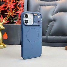 Apple iPhone 16 Uyumlu Kılıf Zebana Nova M-Safe Silikon Kılıf (Iphone 17 Pro Max Görünümlü) Lacivert