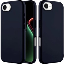 Apple iPhone 16E Uyumlu Kılıf Zebana Içi Kadife Silinebilir Lansman Kılıf Siyah