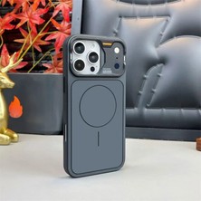 Apple iPhone 16 Pro Max Uyumlu Kılıf Zebana Nova M-Safe Silikon Kılıf (Iphone 17 Pro Max Görünümlü) Siyah