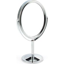 ForWhat Büro Ev Ofis Makyaj Masası Için 15X25CM Masaüstü Ayaklı 360 Dönen Mini Krom Ayna