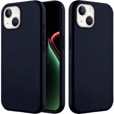 Apple iPhone 14 Plus Uyumlu Kılıf Zebana Içi Kadife Silinebilir Lansman Kılıf Siyah