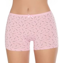 Gümüş 3098 6'lı Kadın Likralı Empirme Boxer