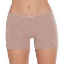 Gümüş 3098 6'lı Kadın Likralı Empirme Boxer