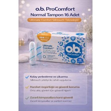 Urfakent O.b. Procomfort Normal Tampon 16LI 1 Paket Ultimate Comfort Silktouch Teknolojili