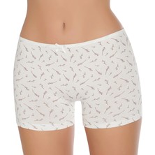 Gümüş 3098 6'lı Kadın Likralı Empirme Boxer