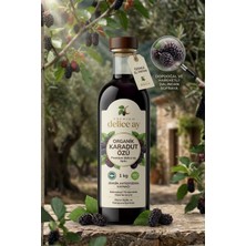 Premium Delice Ay Organik Karadut Özü 1 kg - %100 Doğal, Soğuk Sıkım, Koruyucusuz Cam Şişe