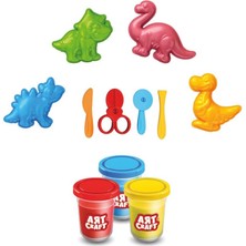 NW NessiWorld 03995 Art Craft 3D Dinozorlar Hamur Set 168 gr -Fentoys
