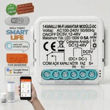 Onoffsmart Tuya Wifi Akıllı Tekli Kuru Kontak Anahtar Role Bütün Voltajları Destekleyen