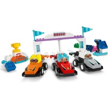 NW NessiWorld 10445   Duplo F1 Takımı Yarış Arabaları ve Sürücüleri 70  parça +2AŞ