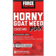 Force Factor Fundamentals Horny Goat Weed Max Maximize Libido 90 Vegetable Capsules