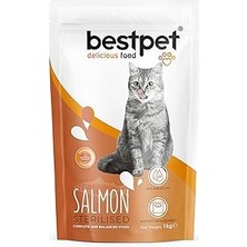 Starseven Bestpet Kısırlaştırılmış Kediler Için Somon Balıklı Kuru Mama, 1 kg