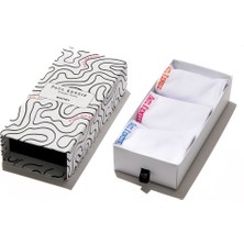 Paul Kenzie 3'lü Sneaker Çorap - Whitey