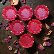 Kuzey Oyuncak 50 Adet Kırmızı Plastik Mumluk Tea Light Mum Için Kırmızı Mumluk Tealight Özel Tasarım Mumluk 7.5 cm