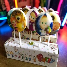 Kuzey Oyuncak Maşa Koca Ayı Bırthday Candle Maşa Koca Ayı Pasta Mumu 5 Adet Maşa Koca Ayı Doğum Günü Mumu