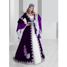 Ceyyiz Bindallı Kına Elbisesi 5 Parça 20-123 Mor