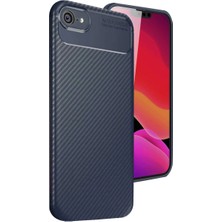 Eco Port iPhone 16E Uyumlu Kılıf Auto Focus Karbon Kapak - Lacivert