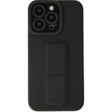 Eco Port iPhone 13 Pro Uyumlu Kılıf Mega Standlı Silikon - Siyah