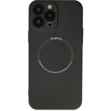 Eco Port iPhone 13 Pro Uyumlu Kılıf Jack Magneticsafe Lens Silikon - Siyah