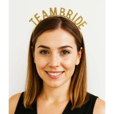 Toptan Bulurum Altın Renk Team Bride Taç Plastik – Gelin ve Nedime Tacı