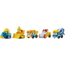 Toyfest Robocar Poli Mini Inşaat Araçları 5'li Set