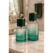 Cosy Club 2li 30-50ML Lüks Tasarım Yeniden Doldurulabilir Banyo Dekoru Boş Cam Parfüm Şişesi