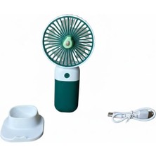 Megola Store Şarjlı Mini El Fanı USB Taşınabilir Masa Fanı Sessiz Soğutucu Vantilatör