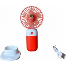 Megola Store Şarjlı Mini El Fanı USB Taşınabilir Masa Fanı Sessiz Soğutucu Vantilatör