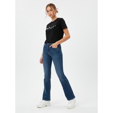 LTB Julıana Boru Paça Orta Bel Mid Indigo Jean Pantolon