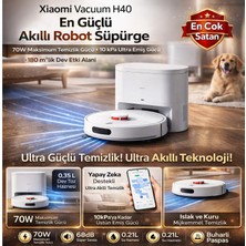 Xiaomi Robot Vacuum  Robot Süpürge White ( H40)+ Dijital Mutfak Tartısı Hediye