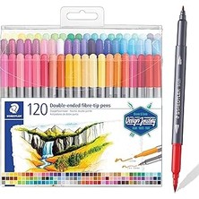 SHC4200 Staedtler 3200 TB120 Çift Taraflı Keçeli Kalem 3,0 -0,8-0,5 mm 120&APOS;LI