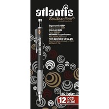 SHC4200 Scrikss Office Atlantis Versatil Kalem 0.5 mm 12'li Ambalaj Siyah