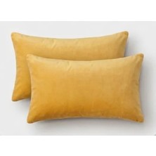 Ayzen Home 2li Kadıfe Kırlent Kılıfı Düz Renk 30X50 cm