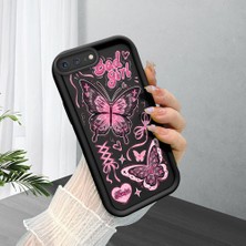 Ucuc iPhone 7 Plus/8 Plus Uyumlu Siyah Silikon Kılıf Darbeye Dayanıklı Kamera Korumalı