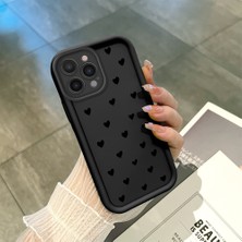 Ucuc iPhone 15 Pro Max Uyumlu Siyah Silikon Kılıf Darbeye Dayanıklı Kamera Korumalı