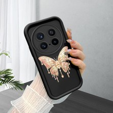 Ucuc Vivo X200 Pro Uyumlu Siyah Silikon Kılıf Darbeye Dayanıklı Kamera Korumalı