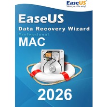 Easeus Data Recovery Professional 2026 (Mac) - 1 Mac Süresiz Dijital Kod (Resmii Bayii Ürünü)