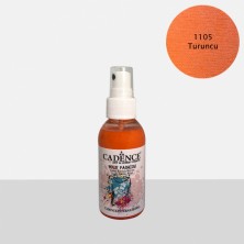 Cadence 1105 Turuncu Sprey Kumaş Boyası Kokusuz Canlı Renkler ile Su Bazlı Sanatsal Malzeme