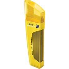 10 Adet Serve Double Sarı Renk Fosforlu Kalem 0.5mm Min & Uygun Ölçüler