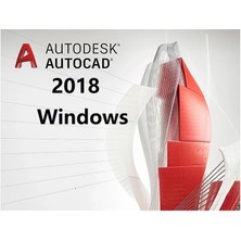 Autodesk Autocad 2018 (Windows Pc) - 1 Pc 1 Yıl Serial + Product Key (Kısıtlamasız Sürüm)