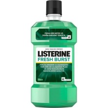 Listerine Fresh Burst 500 ml Plak Çıkarma Etkili Ağız Gargarası Ferah Nefes İçin