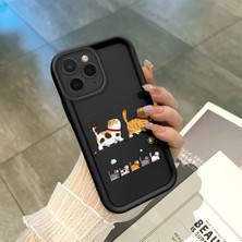 Ucuc iPhone 11 Pro Max Uyumlu Siyah Silikon Kılıf Darbeye Dayanıklı Kamera Korumalı