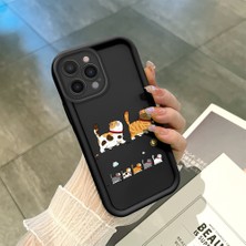 Ucuc iPhone 12 Pro Uyumlu Siyah Silikon Kılıf Darbeye Dayanıklı Kamera Korumalı