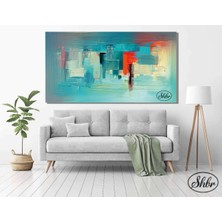 Şehber Tekli Yatay Kanvas Tablo Sürrealist Tasarım, Dekoratif Kanvas Duvar Tablosu