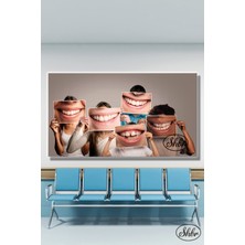 Şehber Tekli, Yatay, Kanvas, Dekoratif, Duvar, Tablosu , Ağız ve Diş Sağlığı, Dişçi, Poliklinik,