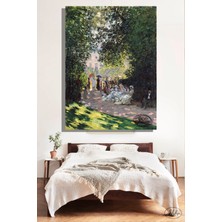 Şehber Tekli Dikey Kanvas Tablo, Claude Monet, Monceau Parkı ,poster, Dekoratif Kanvas Duvar Tablosu