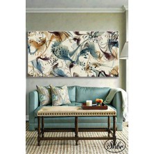 Şehber Tekli Yatay Kanvas Duvar Tablosu Salon Yatak Odası Mutfak Kafe Ofis 3D Yüzen Adalar