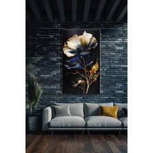 Şehber Modern Çiçekli Duvar Tablosu Yatay Kanvas Tekli Dikey Salon Mutfak Yatakodası