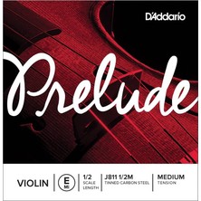 D'Addario J811 1/2M Prelude E Keman Teli (Mi) Tinned Carbon Steel Türkiye Menşeli